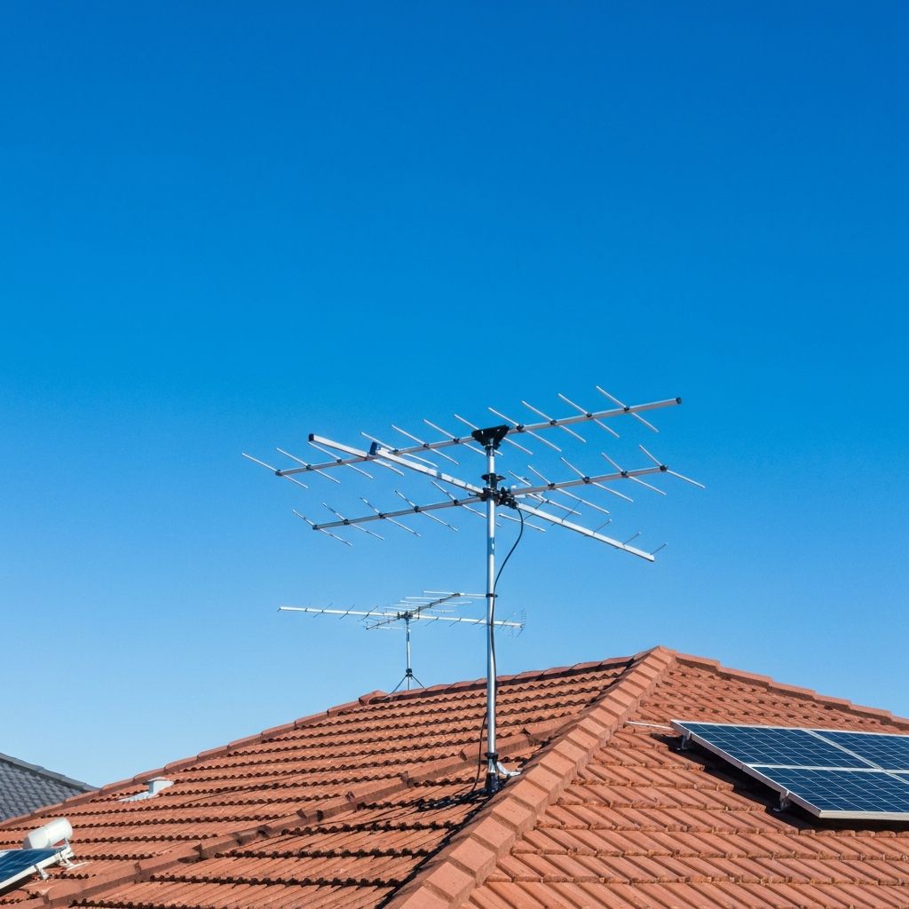TV antenna installation